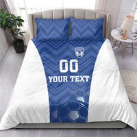 Custom Estonia Football Bedding Set Eesti Jalgpallikoondis