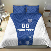 Custom Estonia Football Bedding Set Eesti Jalgpallikoondis