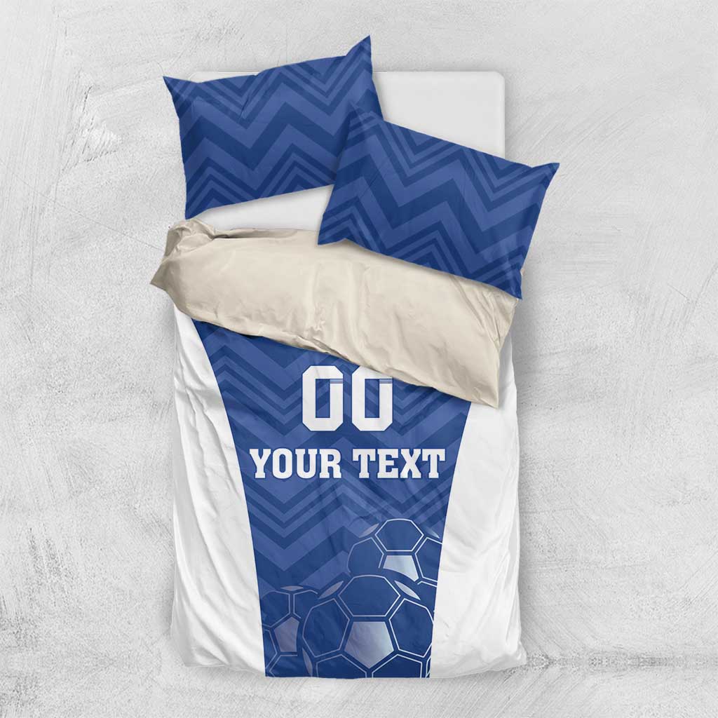 Custom Estonia Football Bedding Set Eesti Jalgpallikoondis