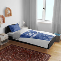 Custom Estonia Football Bedding Set Eesti Jalgpallikoondis