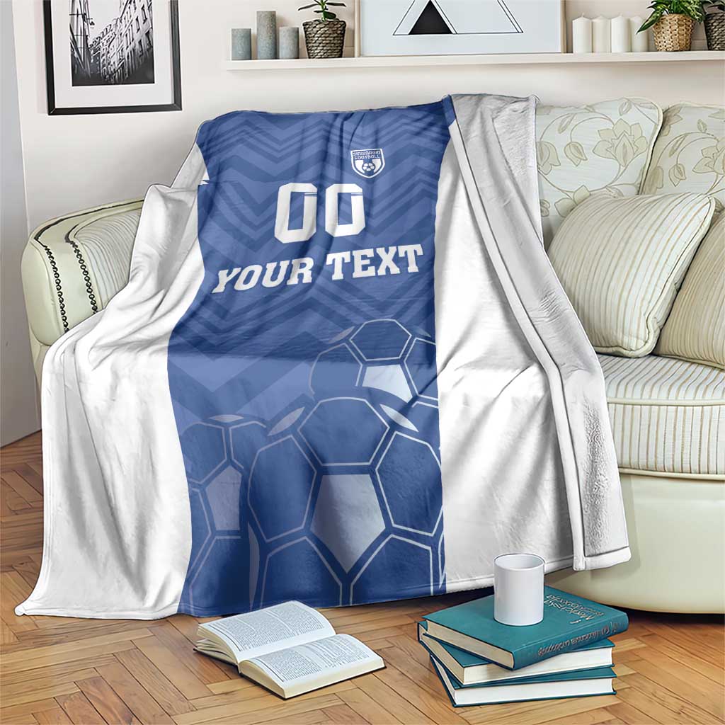 Custom Estonia Football Blanket Eesti Jalgpallikoondis