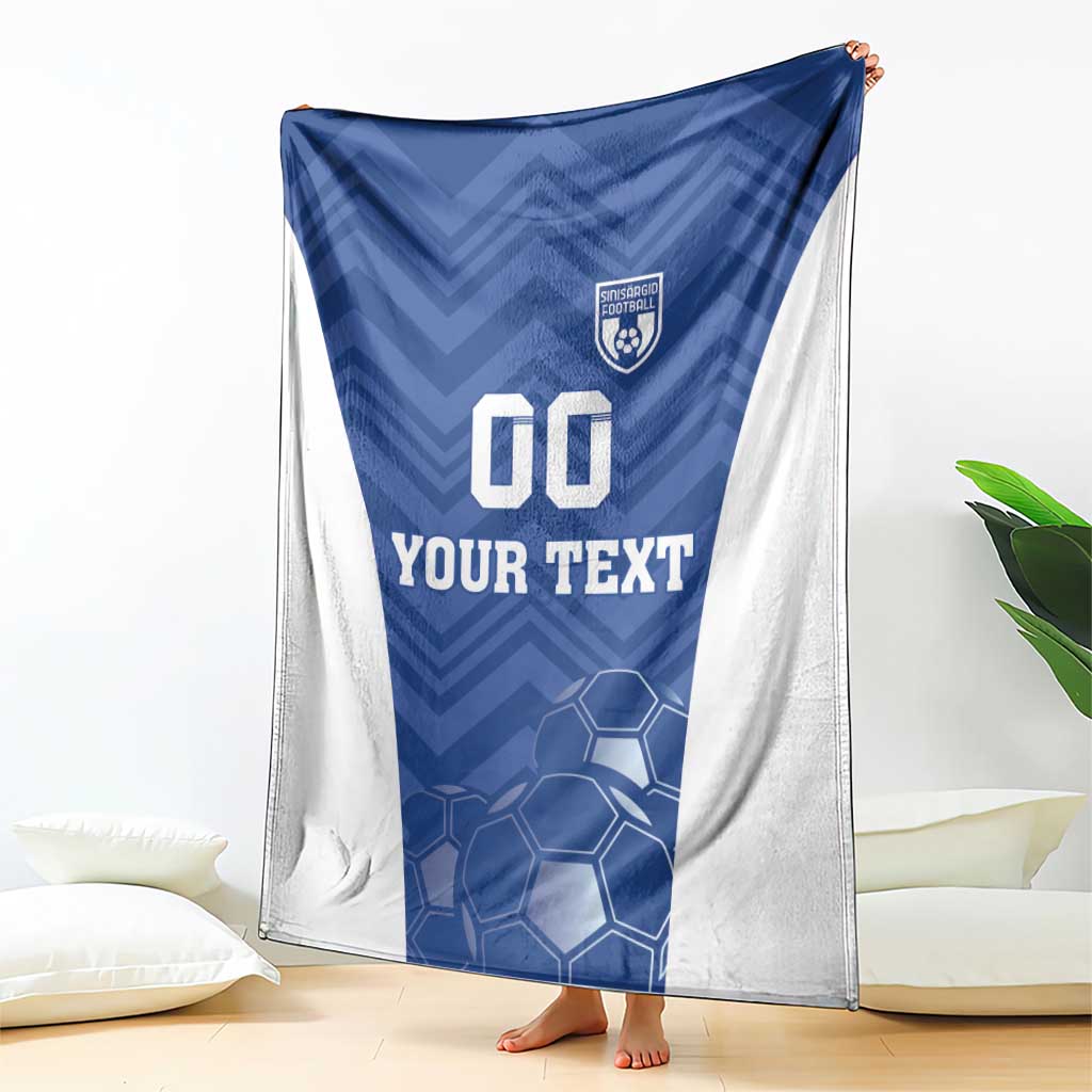Custom Estonia Football Blanket Eesti Jalgpallikoondis