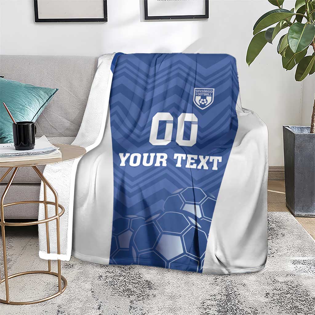 Custom Estonia Football Blanket Eesti Jalgpallikoondis