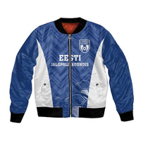 Custom Estonia Football Bomber Jacket Eesti Jalgpallikoondis