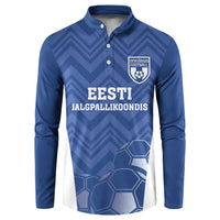 Custom Estonia Football Button Sweatshirt Eesti Jalgpallikoondis