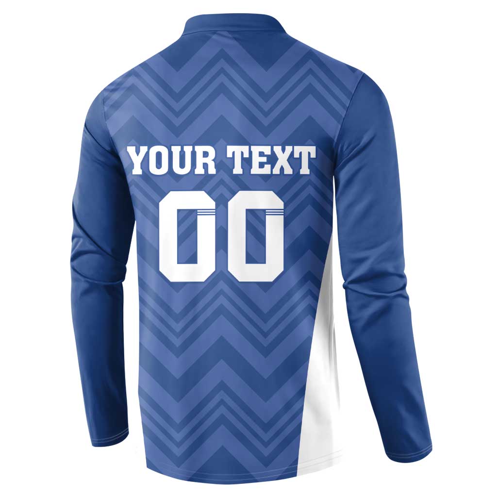 Custom Estonia Football Button Sweatshirt Eesti Jalgpallikoondis