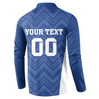 Custom Estonia Football Button Sweatshirt Eesti Jalgpallikoondis