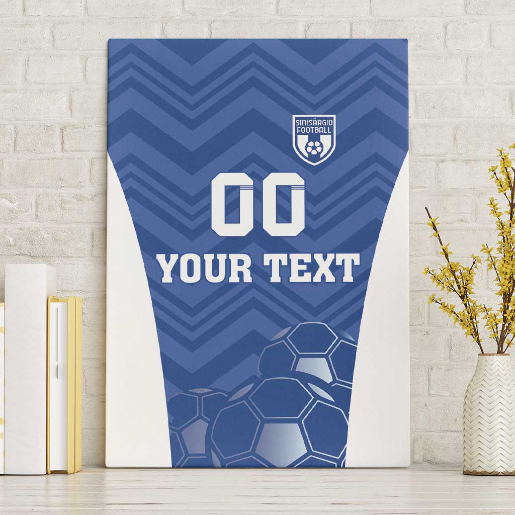 Custom Estonia Football Canvas Wall Art Eesti Jalgpallikoondis