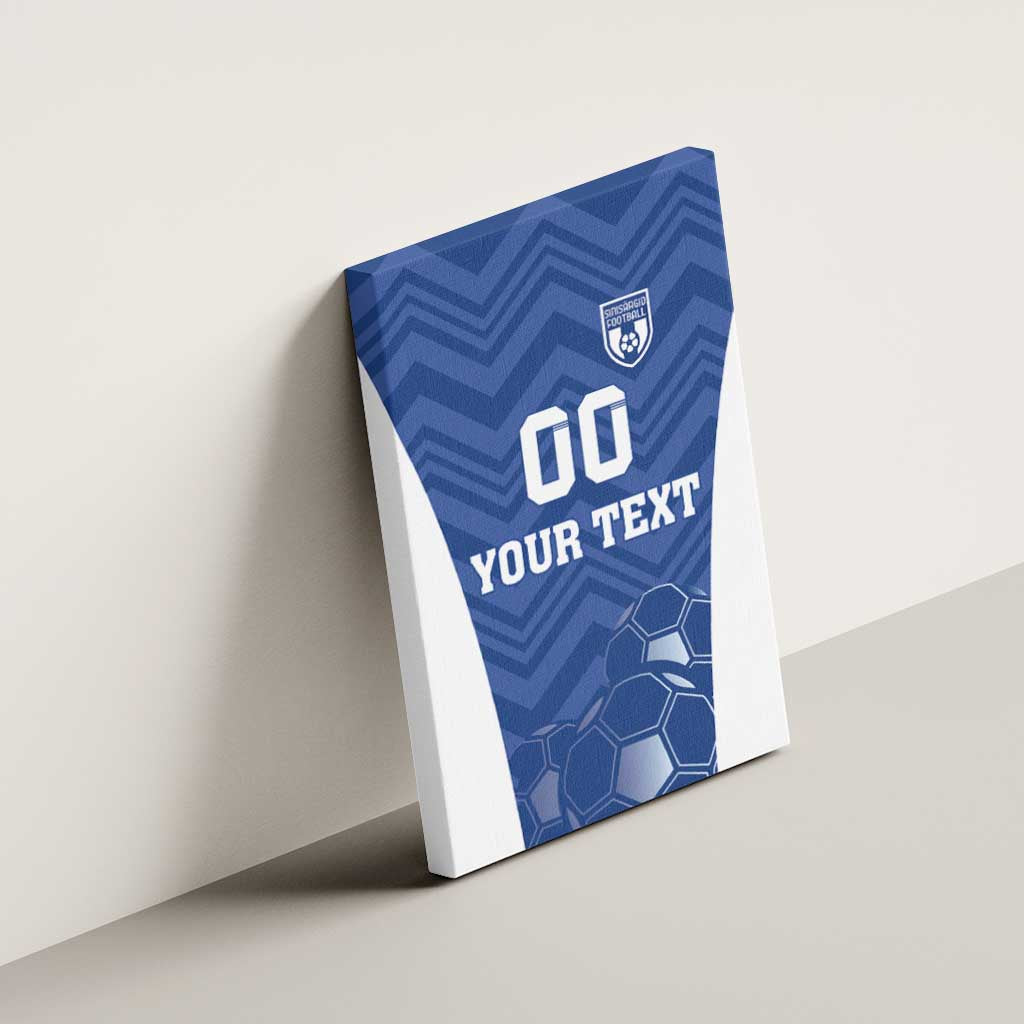 Custom Estonia Football Canvas Wall Art Eesti Jalgpallikoondis