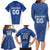Custom Estonia Football Family Matching Long Sleeve Bodycon Dress and Hawaiian Shirt Eesti Jalgpallikoondis