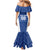 Custom Estonia Football Family Matching Mermaid Dress and Hawaiian Shirt Eesti Jalgpallikoondis