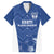 Custom Estonia Football Family Matching Off Shoulder Maxi Dress and Hawaiian Shirt Eesti Jalgpallikoondis