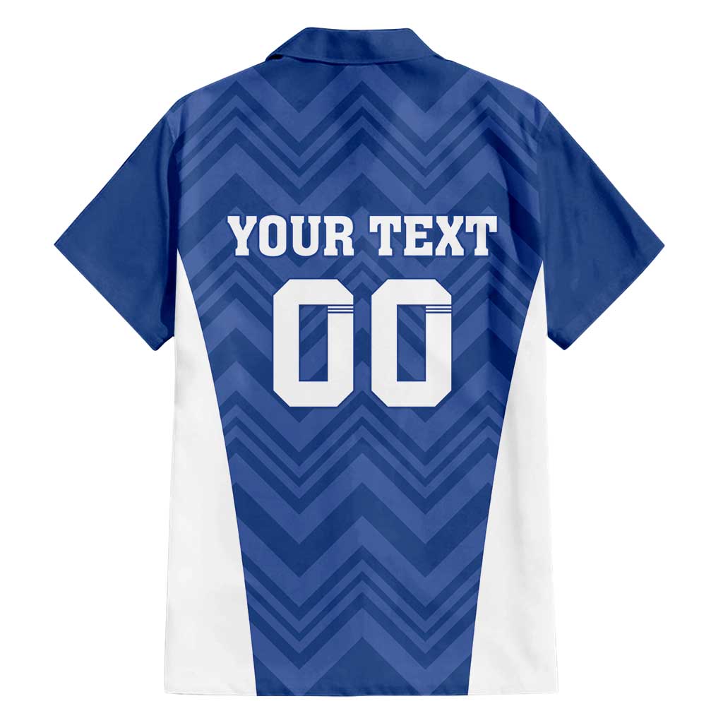 Custom Estonia Football Family Matching Off Shoulder Short Dress and Hawaiian Shirt Eesti Jalgpallikoondis