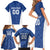 Custom Estonia Football Family Matching Short Sleeve Bodycon Dress and Hawaiian Shirt Eesti Jalgpallikoondis