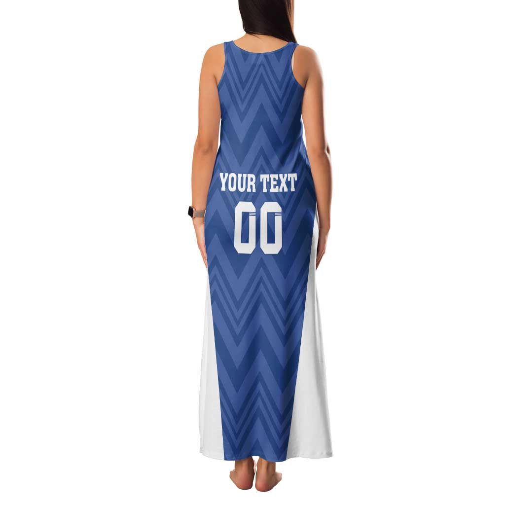 Custom Estonia Football Family Matching Tank Maxi Dress and Hawaiian Shirt Eesti Jalgpallikoondis