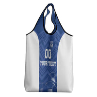 Custom Estonia Football Grocery Bag Eesti Jalgpallikoondis