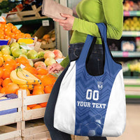 Custom Estonia Football Grocery Bag Eesti Jalgpallikoondis