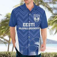 Custom Estonia Football Hawaiian Shirt Eesti Jalgpallikoondis