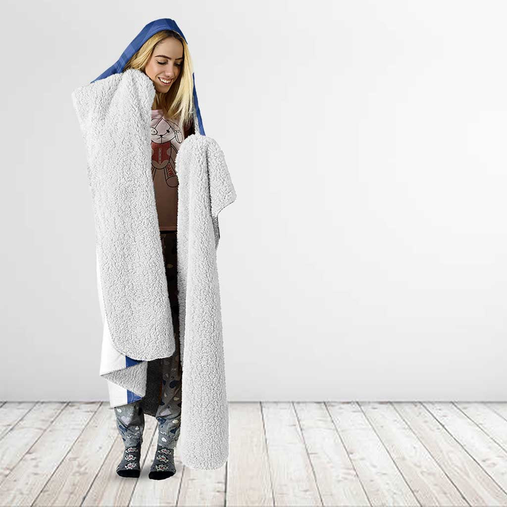 Custom Estonia Football Hooded Blanket Eesti Jalgpallikoondis