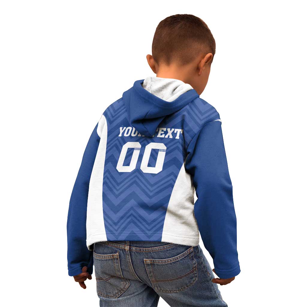 Custom Estonia Football Kid Hoodie Eesti Jalgpallikoondis