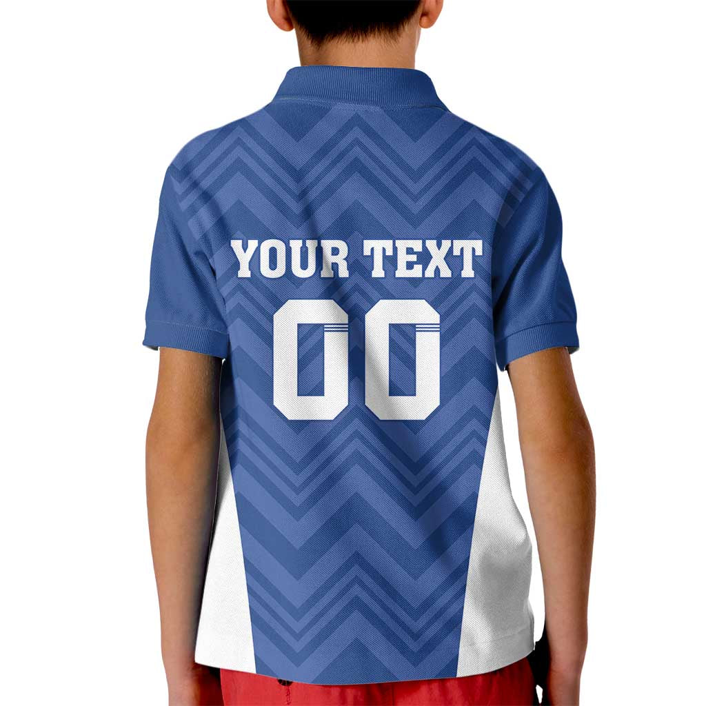 Custom Estonia Football Kid Polo Shirt Eesti Jalgpallikoondis