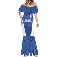 Custom Estonia Football Mermaid Dress Eesti Jalgpallikoondis