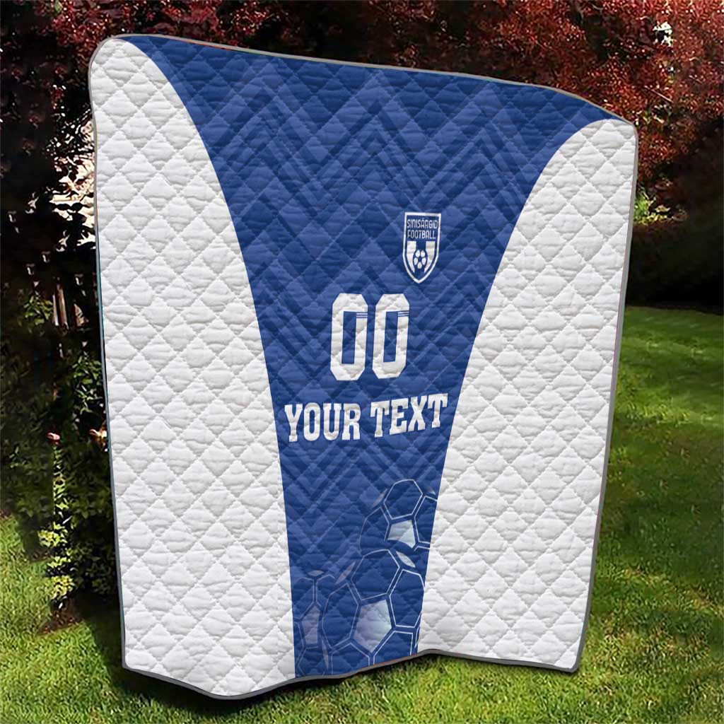 Custom Estonia Football Quilt Eesti Jalgpallikoondis