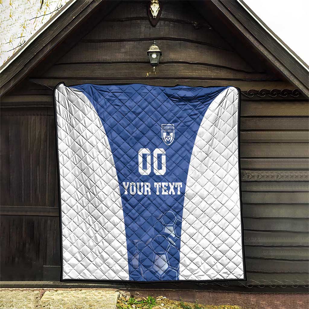 Custom Estonia Football Quilt Eesti Jalgpallikoondis