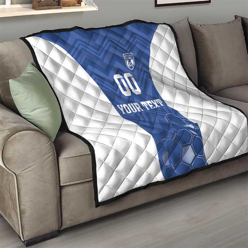 Custom Estonia Football Quilt Eesti Jalgpallikoondis