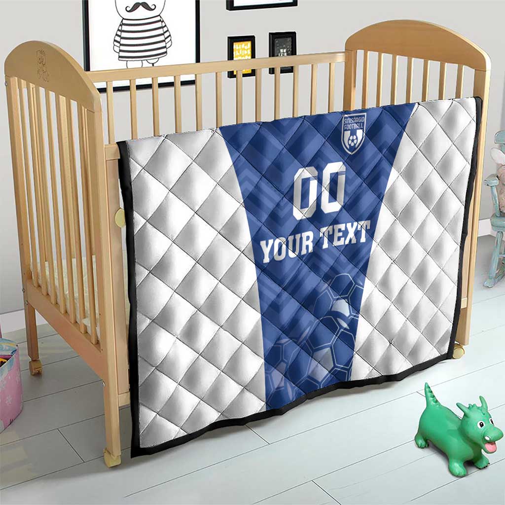 Custom Estonia Football Quilt Eesti Jalgpallikoondis