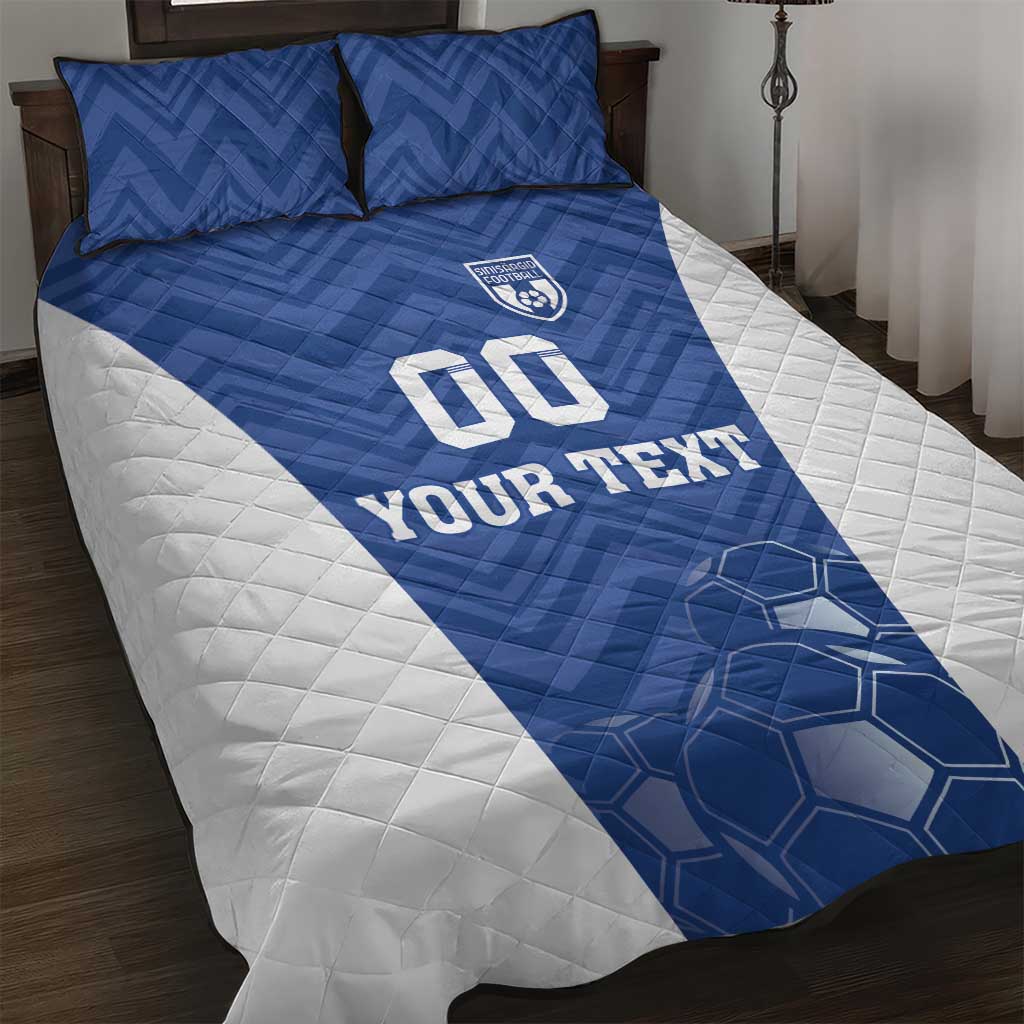 Custom Estonia Football Quilt Bed Set Eesti Jalgpallikoondis