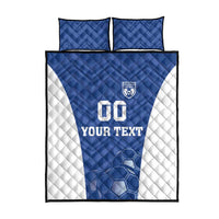 Custom Estonia Football Quilt Bed Set Eesti Jalgpallikoondis