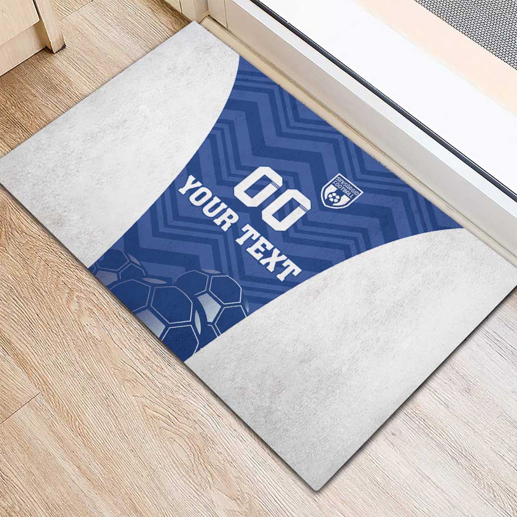 Custom Estonia Football Rubber Doormat Eesti Jalgpallikoondis