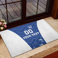 Custom Estonia Football Rubber Doormat Eesti Jalgpallikoondis