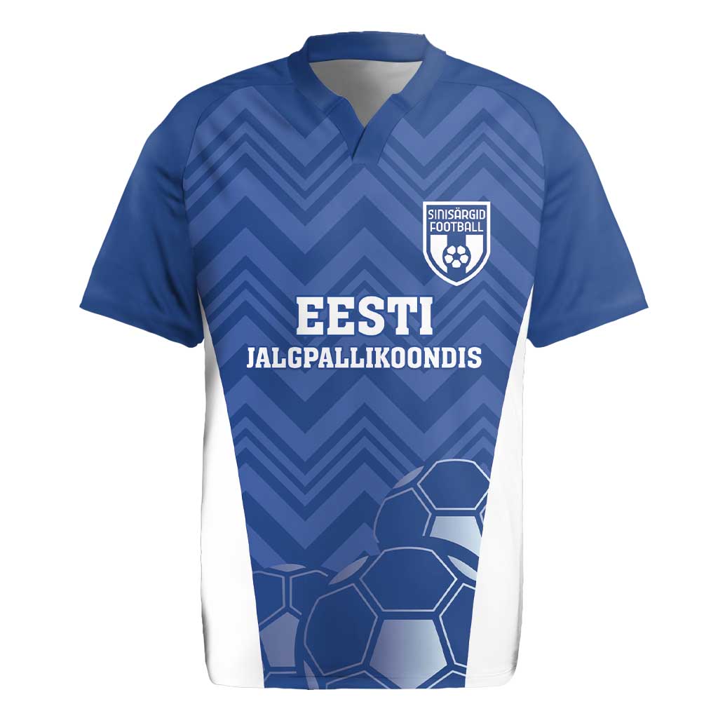 Custom Estonia Football Rugby Jersey Eesti Jalgpallikoondis