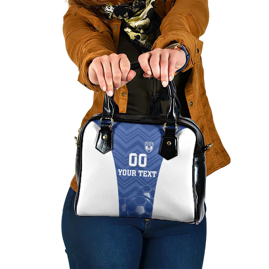 Custom Estonia Football Shoulder Handbag Eesti Jalgpallikoondis