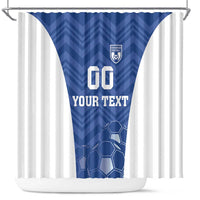 Custom Estonia Football Shower Curtain Eesti Jalgpallikoondis