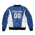 Custom Estonia Football Sleeve Zip Bomber Jacket Eesti Jalgpallikoondis