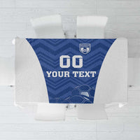 Custom Estonia Football Tablecloth Eesti Jalgpallikoondis