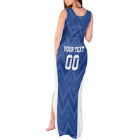 Custom Estonia Football Tank Maxi Dress Eesti Jalgpallikoondis