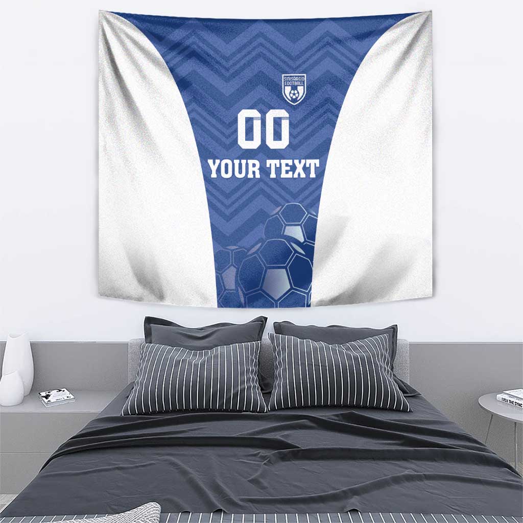 Custom Estonia Football Tapestry Eesti Jalgpallikoondis