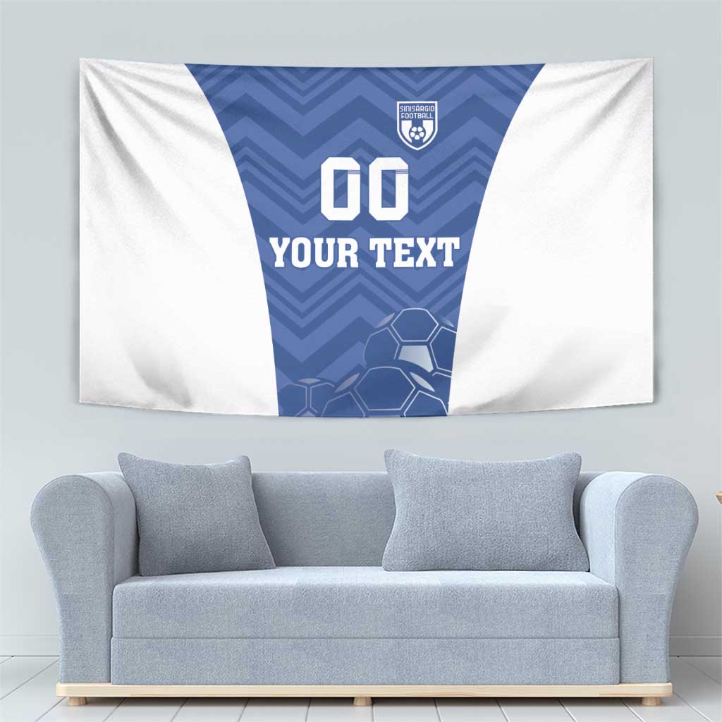 Custom Estonia Football Tapestry Eesti Jalgpallikoondis