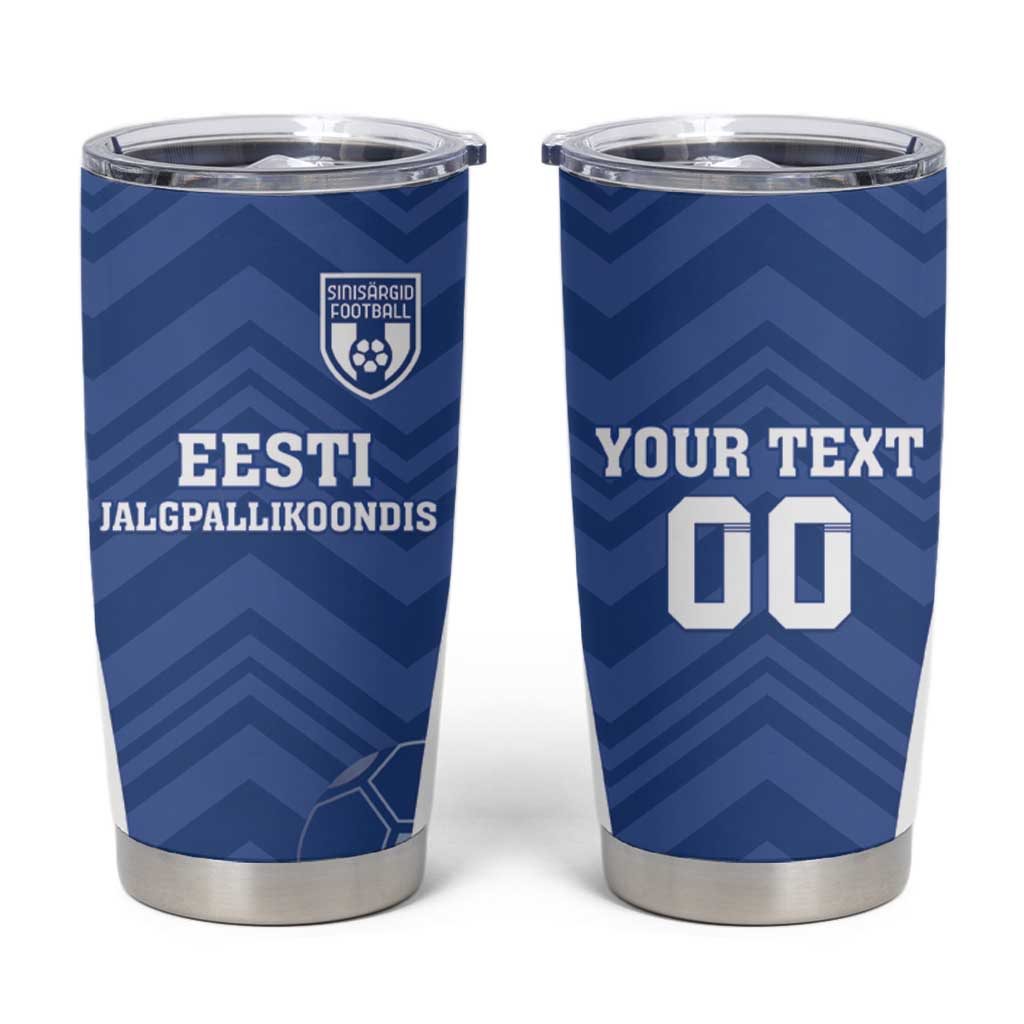 Custom Estonia Football Tumbler Cup Eesti Jalgpallikoondis