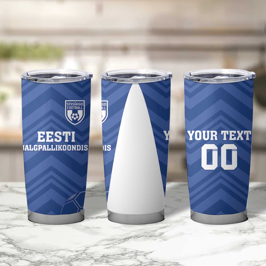 Custom Estonia Football Tumbler Cup Eesti Jalgpallikoondis