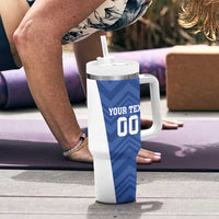 Custom Estonia Football Tumbler With Handle Eesti Jalgpallikoondis