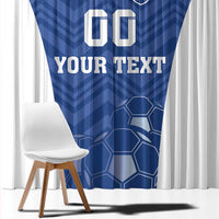 Custom Estonia Football Window Curtain Eesti Jalgpallikoondis