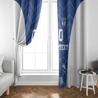 Custom Estonia Football Window Curtain Eesti Jalgpallikoondis
