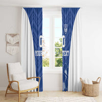 Custom Estonia Football Window Curtain Eesti Jalgpallikoondis