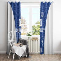 Custom Estonia Football Window Curtain Eesti Jalgpallikoondis