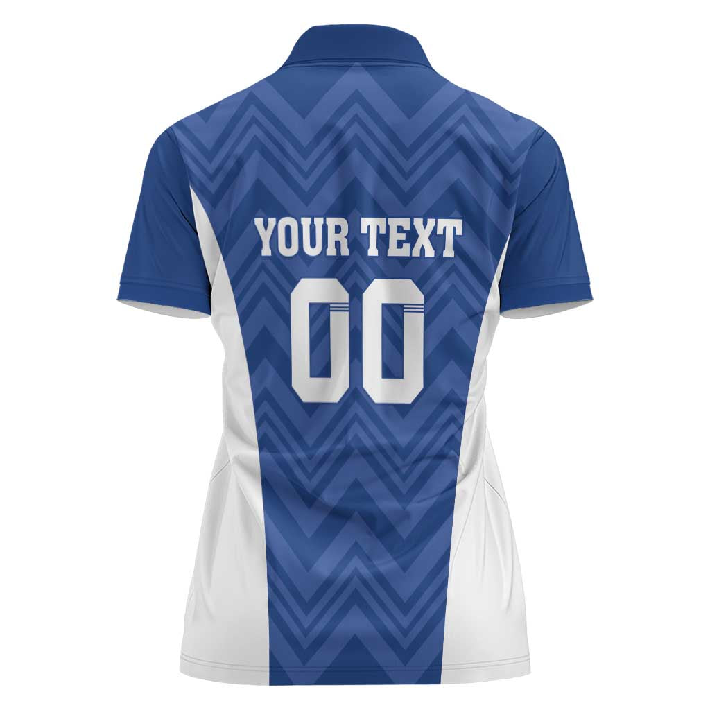 Custom Estonia Football Women Polo Shirt Eesti Jalgpallikoondis